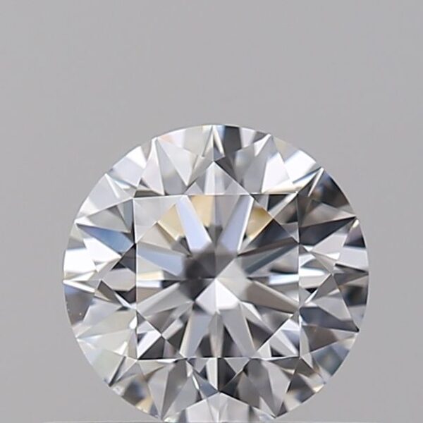 0.5 Carat, Natural White, Round Diamond ~ D Colour, VVS2 Clarity