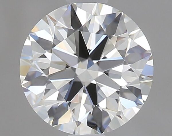 0.87 Carat, Natural White, Round Diamond ~ I Colour, VVS2 Clarity