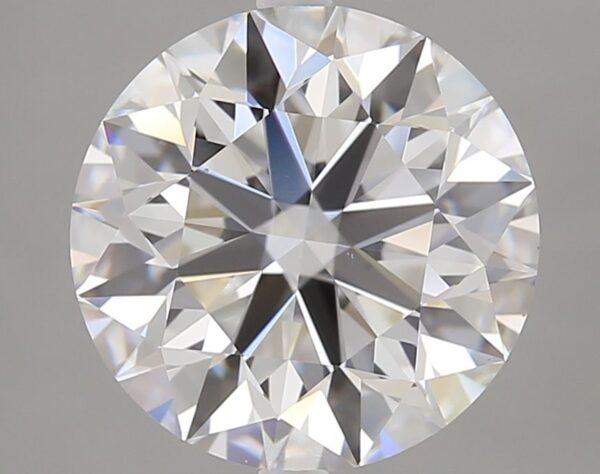 3.06 Carat, Natural White, Round Diamond ~ E Colour, VS1 Clarity