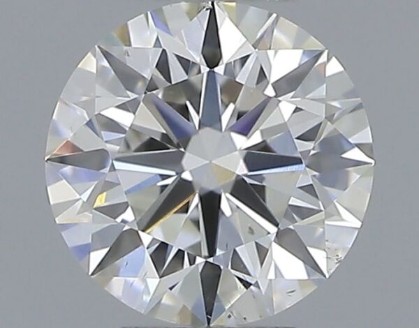 0.5 Carat, Natural White, Round Diamond ~ F Colour, SI1 Clarity