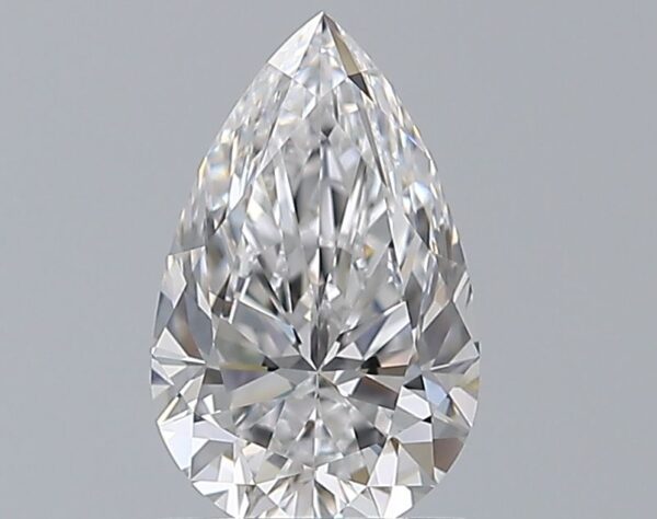 1.01 Carat, Natural White, Pear Diamond ~ D Colour, VVS2 Clarity