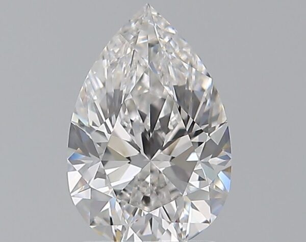 1.5 Carat, Natural White, Pear Diamond ~ D Colour, VVS1 Clarity