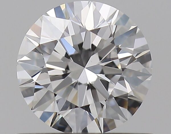 0.5 Carat, Natural White, Round Diamond ~ E Colour, VVS2 Clarity