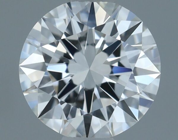 0.64 Carat, Natural White, Round Diamond ~ F Colour, VVS1 Clarity