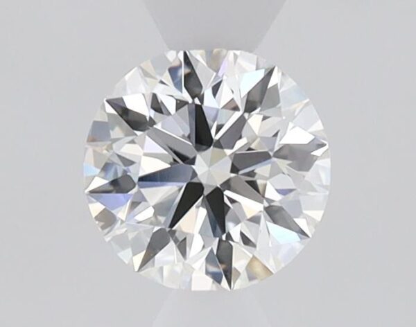 0.53 Carat, Natural White, Round Diamond ~ H Colour, VS2 Clarity