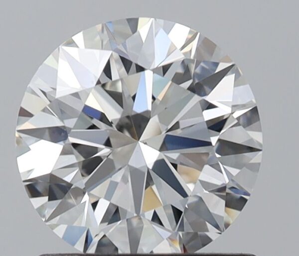 1.05 Carat, Natural White, Round Diamond ~ H Colour, VS2 Clarity