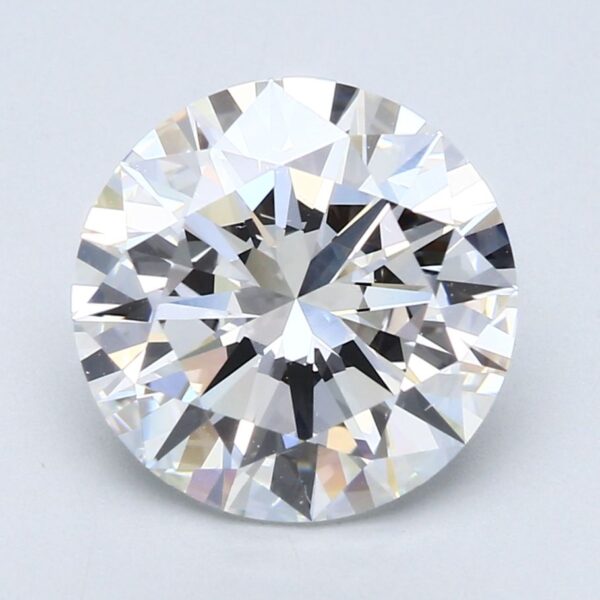 4.15 Carat, Natural White, Round Diamond ~ F Colour, VVS2 Clarity