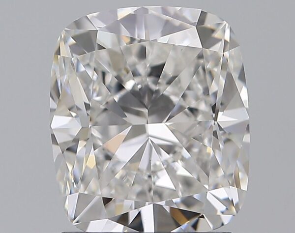 2.01 Carat, Natural White, Cushion Brilliant Diamond ~ E Colour, VVS2 Clarity