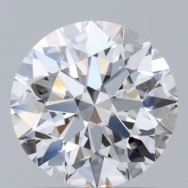 1.62 Carat, Natural White, Round Diamond ~ F Colour, VVS2 Clarity