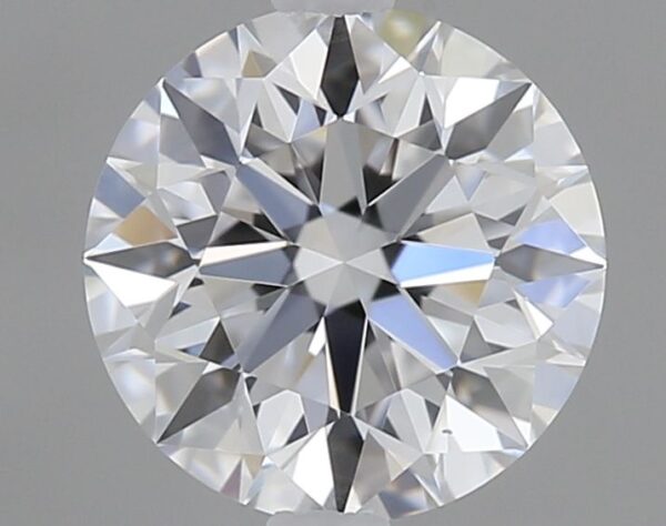 0.53 Carat, Natural White, Round Diamond ~ D Colour, VS2 Clarity