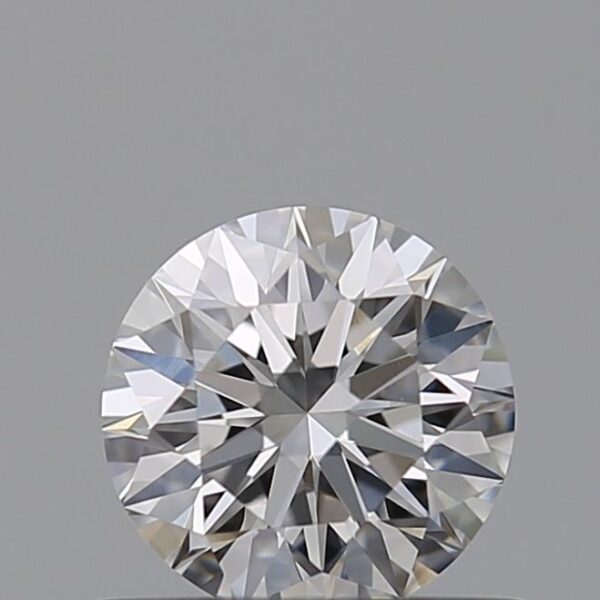 0.54 Carat, Natural White, Round Diamond ~ E Colour, VS1 Clarity