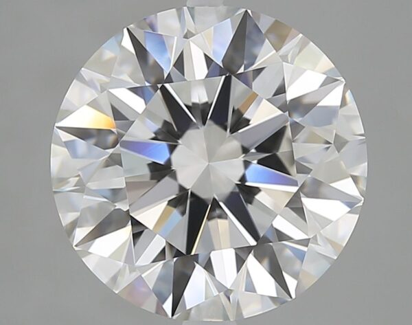 5.05 Carat, Natural White, Round Diamond ~ F Colour, VVS2 Clarity