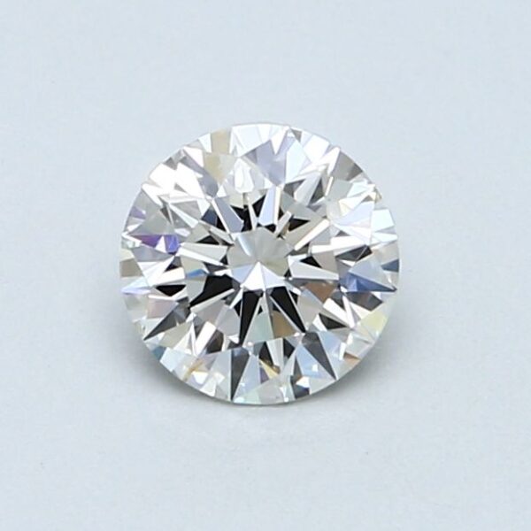 0.65 Carat, Natural White, Round Diamond ~ H Colour, VVS2 Clarity