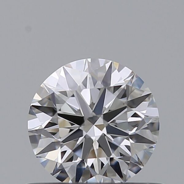 0.5 Carat, Natural White, Round Diamond ~ E Colour, VVS2 Clarity