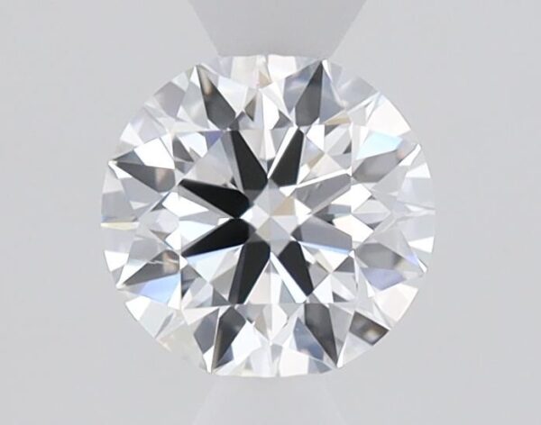 0.58 Carat, Natural White, Round Diamond ~ D Colour, SI1 Clarity