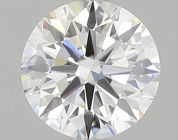 0.56 Carat, Natural White, Round Diamond ~ F Colour, VVS2 Clarity