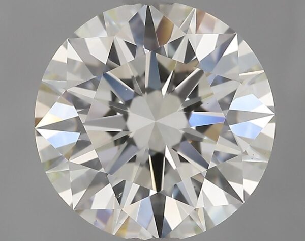 2.08 Carat, Natural White, Round Diamond ~ J Colour, VS2 Clarity