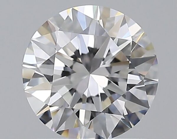 0.9 Carat, Natural White, Round Diamond ~ E Colour, VVS1 Clarity