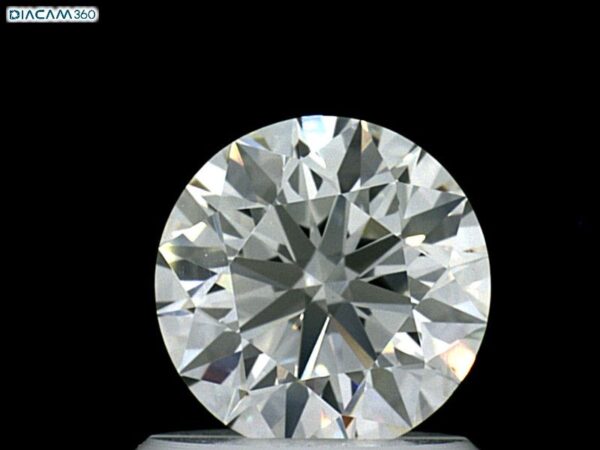 0.93 Carat, Natural White, Round Diamond ~ I Colour, VVS2 Clarity