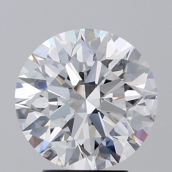 3.57 Carat, Natural White, Round Diamond ~ D Colour, VS1 Clarity