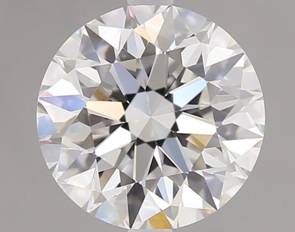 1.25 Carat, Natural White, Round Diamond ~ F Colour, VVS2 Clarity