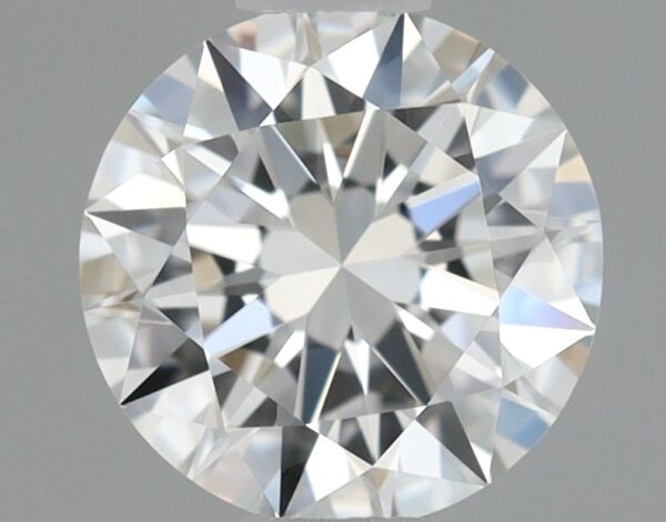 0.58 Carat, Natural White, Round Diamond ~ F Colour, VVS1 Clarity