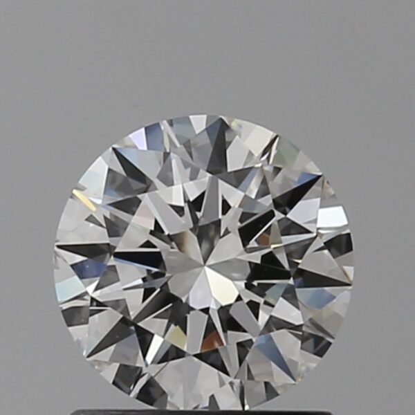 0.9 Carat, Natural White, Round Diamond ~ E Colour, VVS2 Clarity