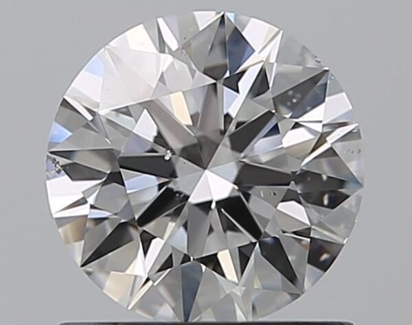 0.9 Carat, Natural White, Round Diamond ~ F Colour, SI1 Clarity