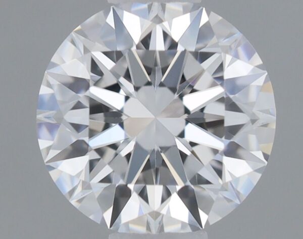 0.51 Carat, Natural White, Round Diamond ~ D Colour, VVS2 Clarity