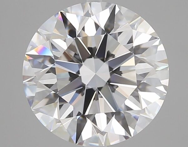 5.02 Carat, Natural White, Round Diamond ~ D Colour, VS2 Clarity