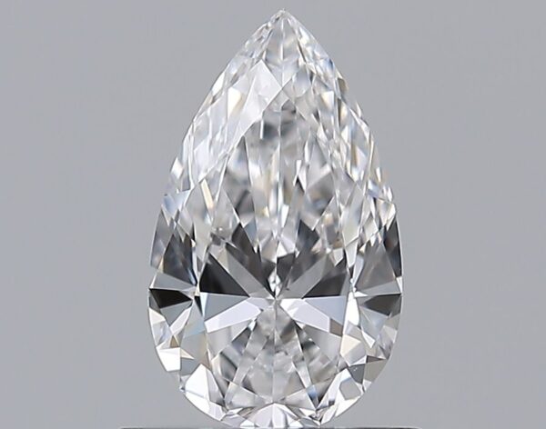 0.7 Carat, Natural White, Pear Diamond ~ D Colour, VS1 Clarity