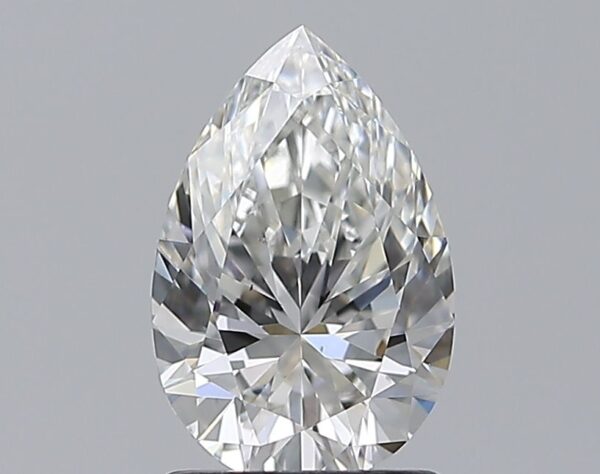 1.24 Carat, Natural White, Pear Diamond ~ F Colour, VS2 Clarity