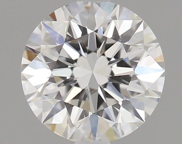 0.55 Carat, Natural White, Round Diamond ~ F Colour, VS2 Clarity