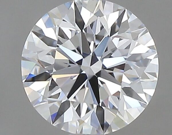 0.53 Carat, Natural White, Round Diamond ~ D Colour, VVS2 Clarity