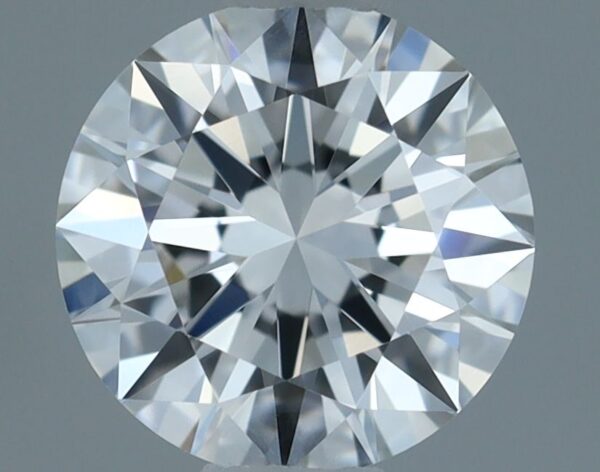 0.6 Carat, Natural White, Round Diamond ~ E Colour, VVS2 Clarity