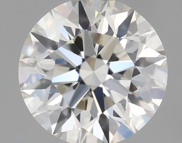 0.6 Carat, Natural White, Round Diamond ~ J Colour, VVS2 Clarity