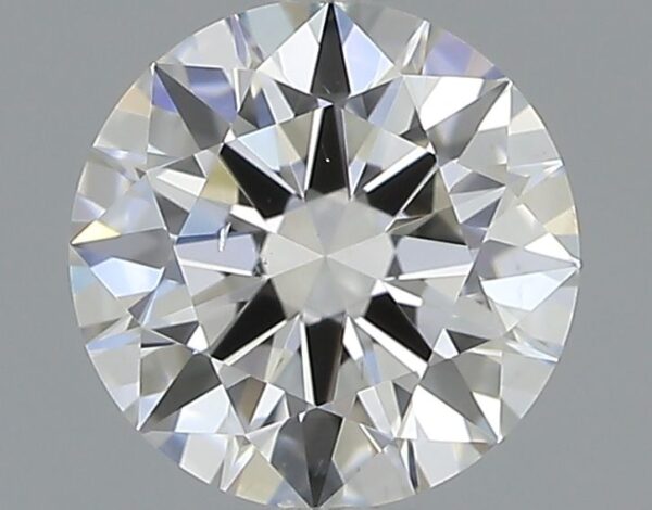 0.57 Carat, Natural White, Round Diamond ~ E Colour, VS2 Clarity