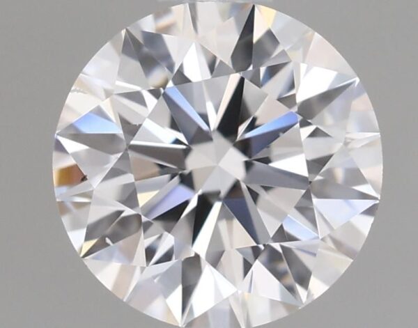 0.7 Carat, Natural White, Round Diamond ~ D Colour, VS2 Clarity