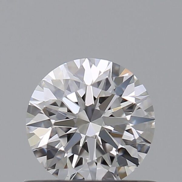 0.53 Carat, Natural White, Round Diamond ~ D Colour, VS1 Clarity