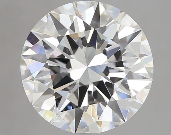 5.01 Carat, Natural White, Round Diamond ~ I Colour, VS1 Clarity