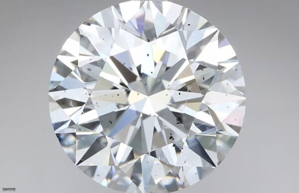 3.01 Carat, Natural White, Round Diamond ~ D Colour, SI1 Clarity