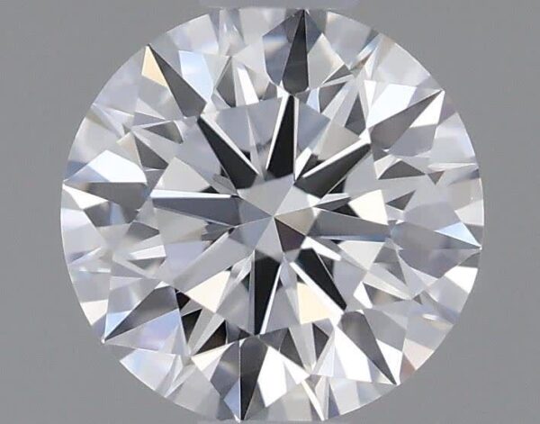 0.53 Carat, Natural White, Round Diamond ~ F Colour, IF Clarity