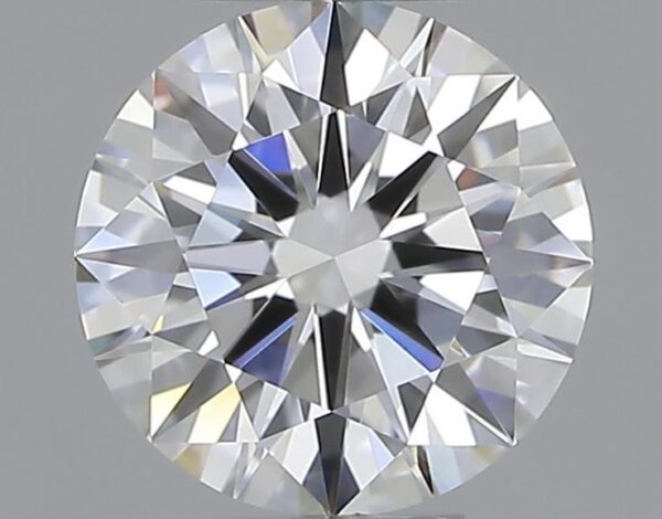 0.6 Carat, Natural White, Round Diamond ~ E Colour, VVS2 Clarity