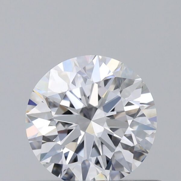 0.59 Carat, Natural White, Round Diamond ~ D Colour, VVS1 Clarity