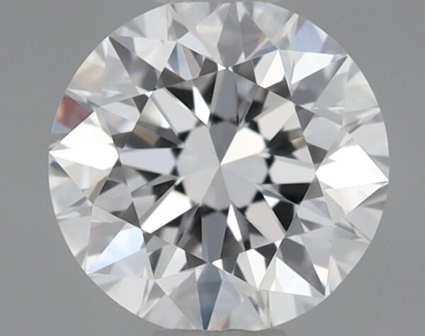 0.64 Carat, Natural White, Round Diamond ~ D Colour, VVS2 Clarity