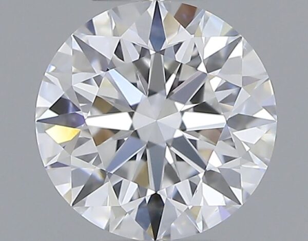 0.72 Carat, Natural White, Round Diamond ~ D Colour, VS2 Clarity