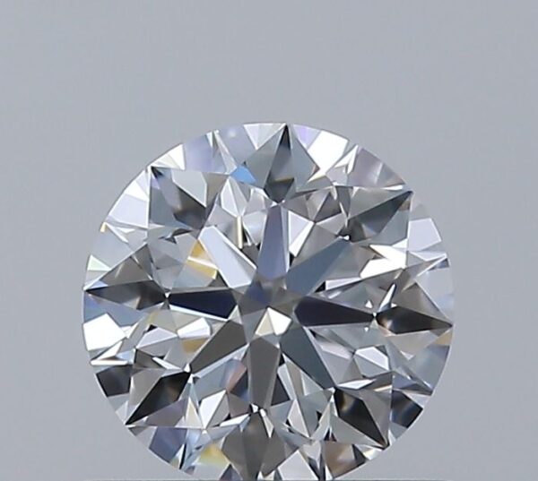 0.56 Carat, Natural White, Round Diamond ~ D Colour, VVS2 Clarity