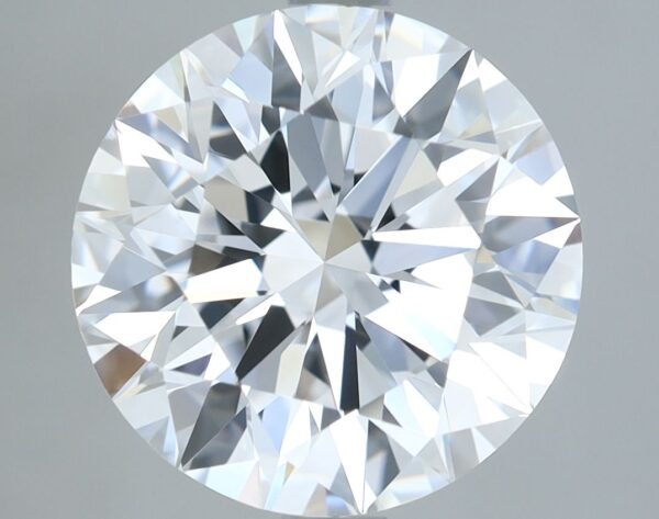 3.7 Carat, Natural White, Round Diamond ~ D Colour, VVS1 Clarity