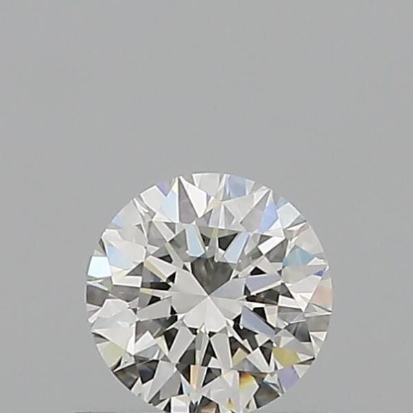 0.53 Carat, Natural White, Round Diamond ~ H Colour, VVS2 Clarity