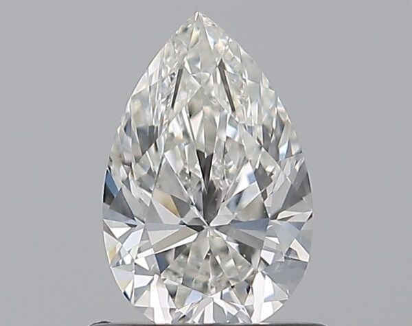 0.72 Carat, Natural White, Pear Diamond ~ H Colour, VS1 Clarity